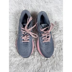 ASICS GEL-KAYANO 27 Shoes Womens Size 9.5 Gray Pink Running 1012A649